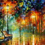 Stroll oil painting on canvas by Leonid Afremov