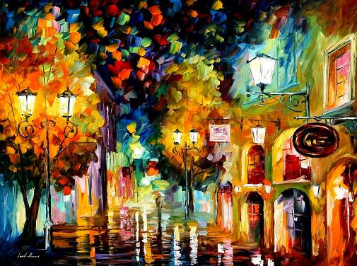 Night invitation by Leonid Afremov