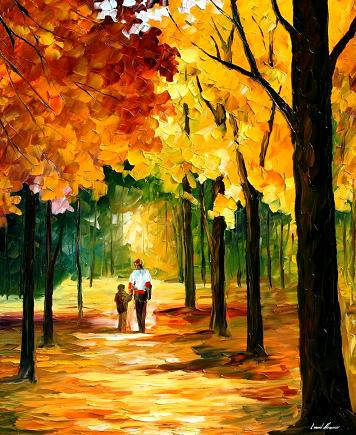 Stroll in the forest by L.Afremov