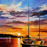 By The Dock by Leonid Afremov