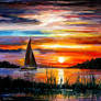 Florida lake Okeechobee by Leonid Afremov