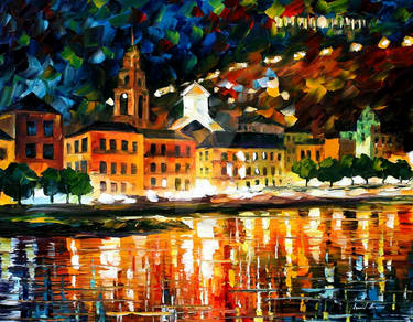 Floating city by Leonid Afremov