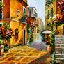 The sun of Sicily by Leonid Afremov