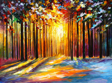 Sun of January by Leonid Afremov