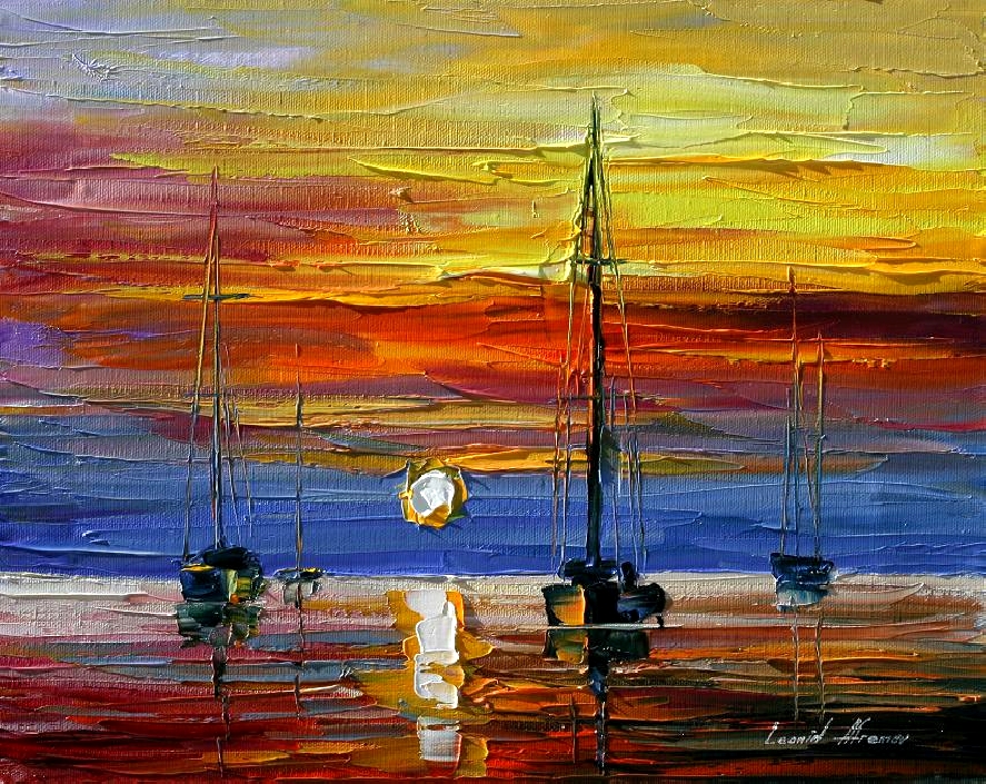 New sunset by Leonid Afremov