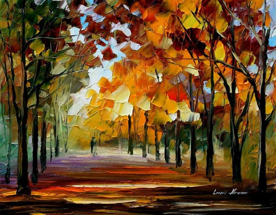 Silence of the fall by Leonid Afremov