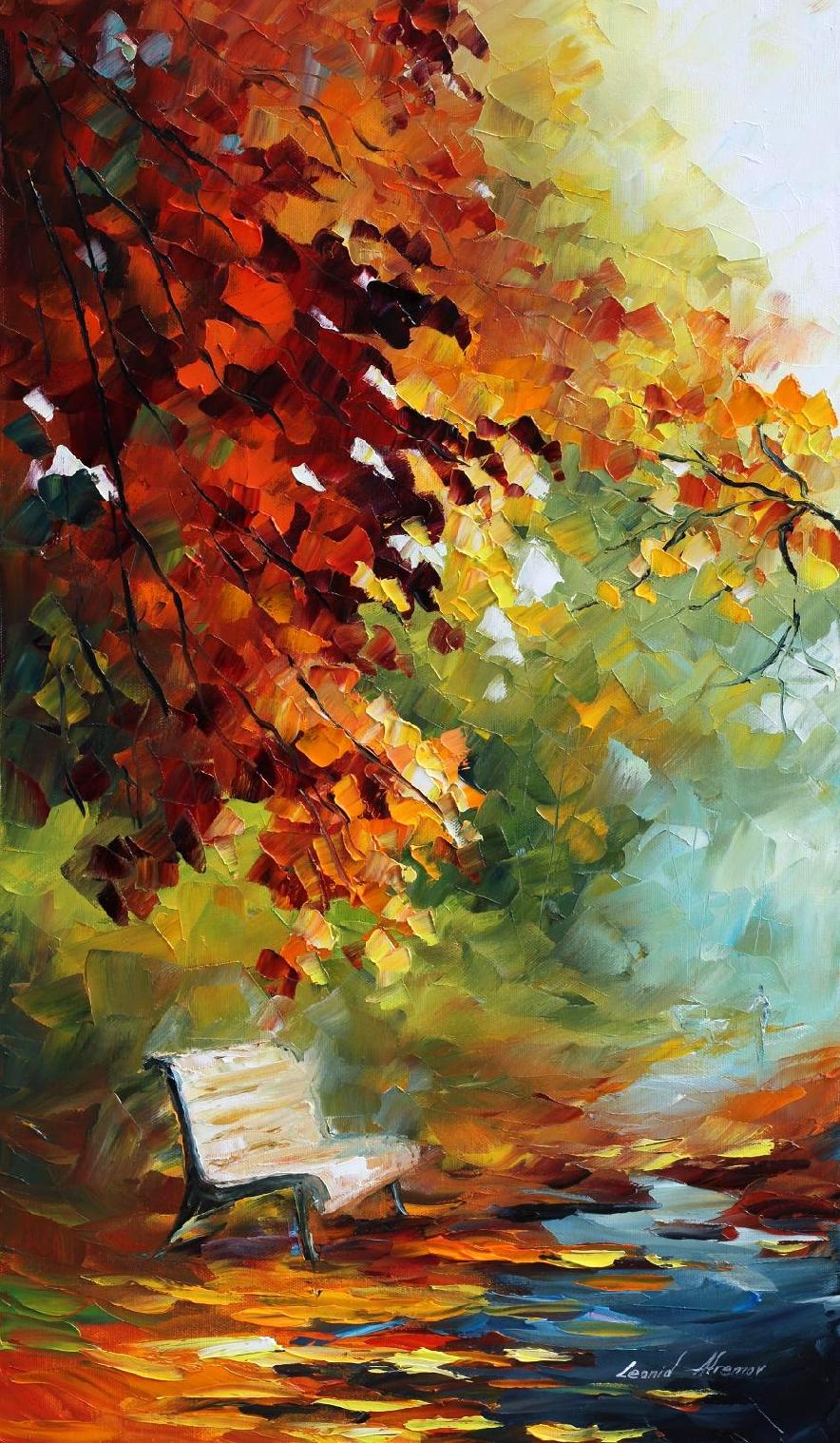 Orange aura by Leonid Afremov