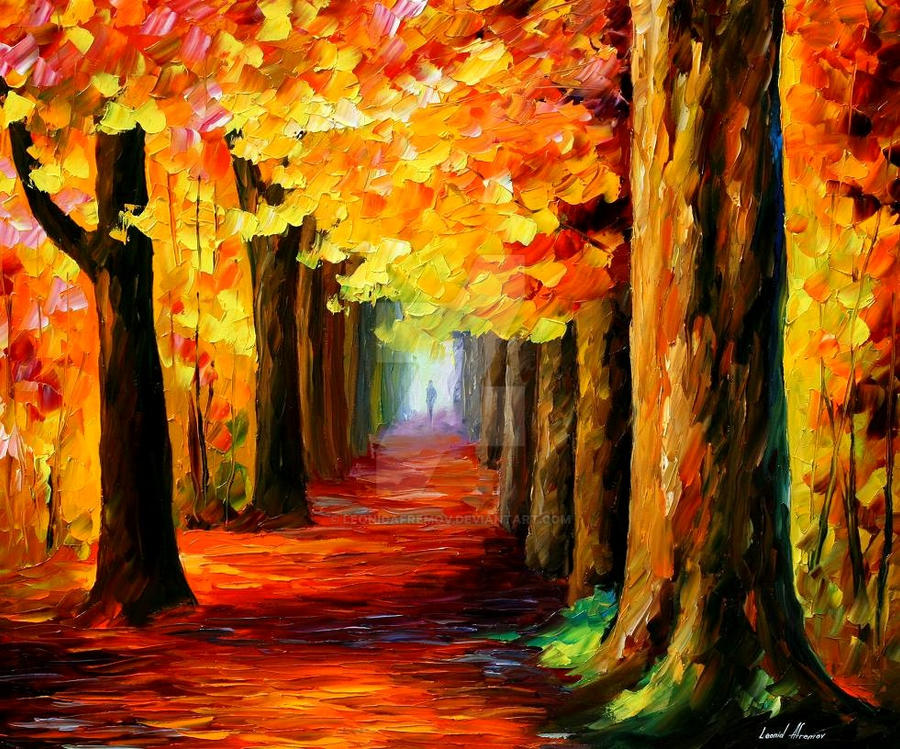 Mistery alley by Leonid Afremov