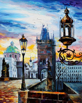 EVENING IN PRAGUE by Leonid Afremov