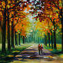 Sunny autumn by Leonid Afremov