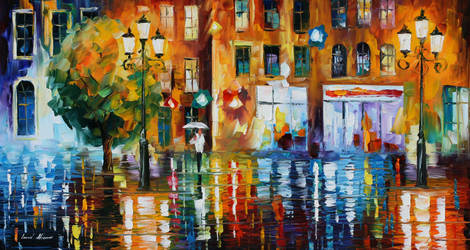 The city of rain by Leonid Afremov