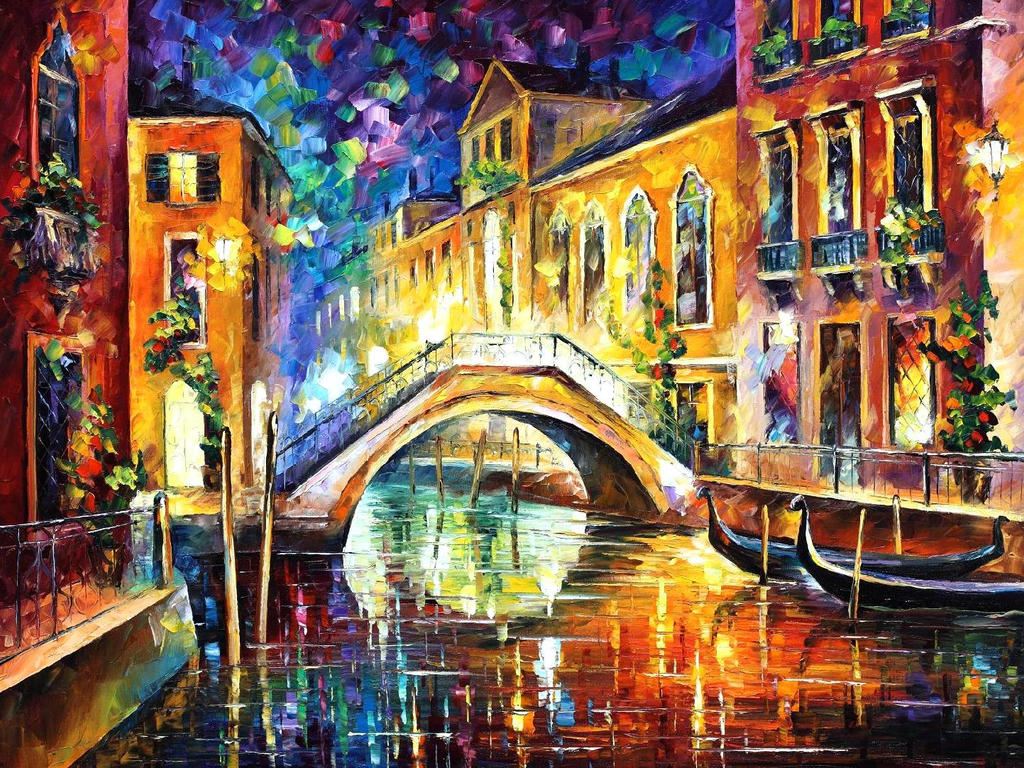 Night Venice by Leonid Afremov