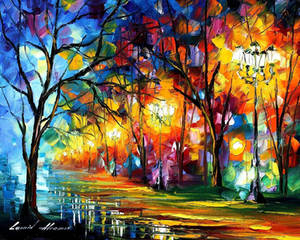 Mystical Alley by Leonid Afremov