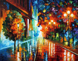 Street of hope by Leonid Afremov