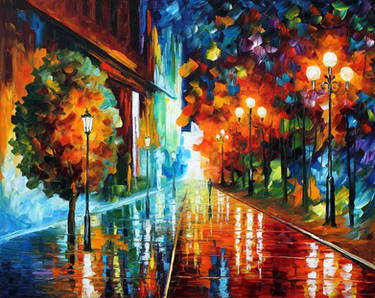 Street of hope by Leonid Afremov