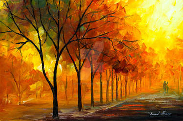 Yellow Fog by Leonid Afremov