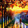 Evening stroll by Leonid Afremov