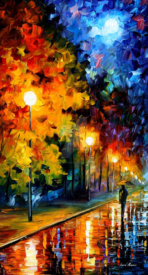 Blue moon by Leonid Afremov