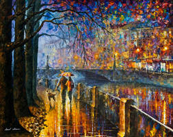Alley By The River by Leonid Afremov