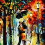 DANCE UNDER THE RAIN by Leonid Afremov