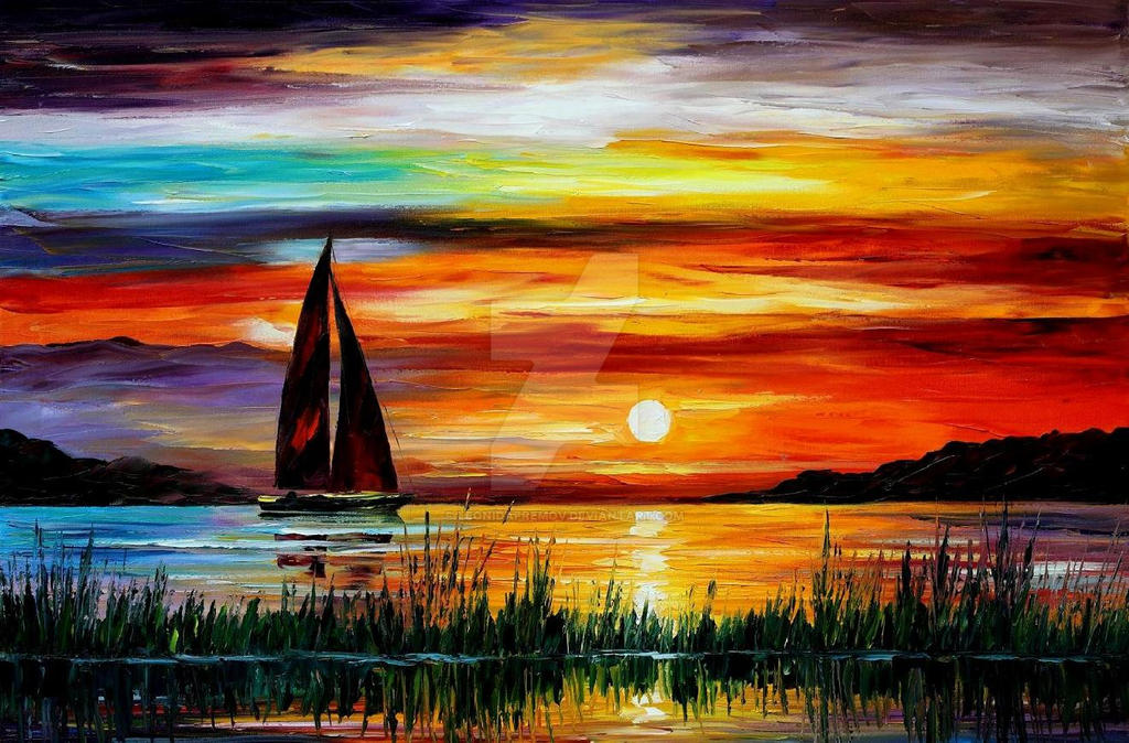 FLORIDA - LAKE OKEECHOBEE by Leonid Afremov