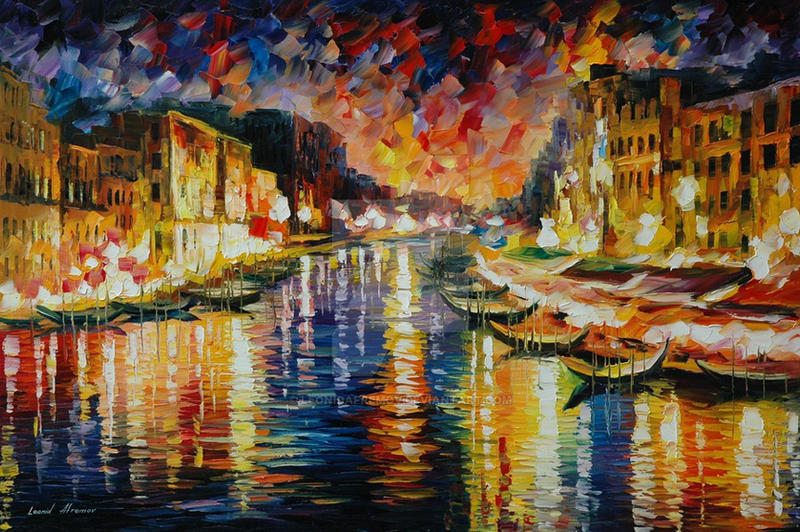 Venice Grand Canal by Leonid Afremov
