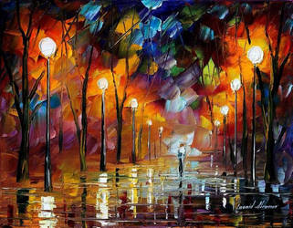 Alley by Leonid Afremov