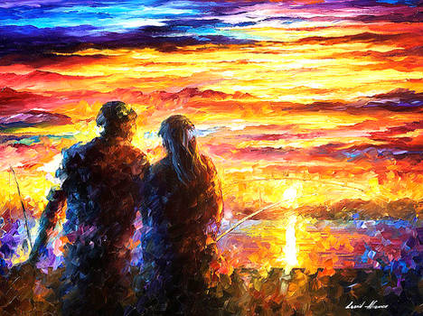 Fishing For Two by Leonid Afremov