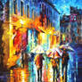 Three Umbrellas 2 by Leonid Afremov