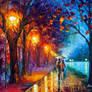 Alley By The Lake 3 by Leonid Afremov