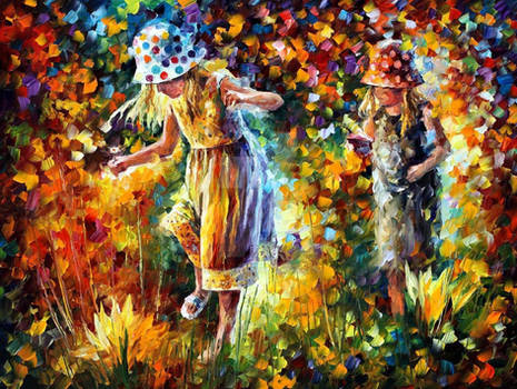 Two Sisters by Leonid Afremov