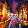 Purple Canal by Leonid Afremov