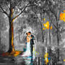 WEDDING UNDER THE RAIN  Limited edition giclee