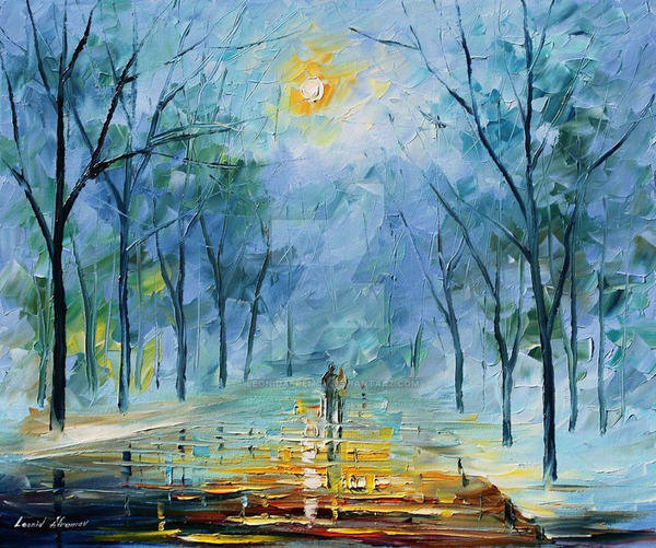 Winter's Fog by Leonid Afremov