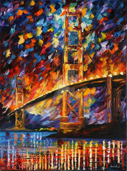 San Francisco - Golden Gate by Leonid Afremov