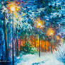 Midnight Snow Songs by Leonid Afremov