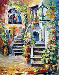 Floral Terrace by Leonid Afremov