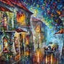 The Streets At Night by Leonid Afremov