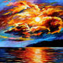 Gold Clouds by Leonid Afremov