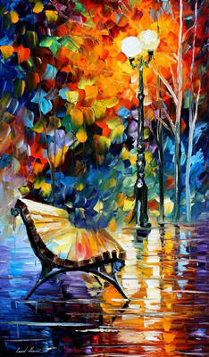 Lonely Bench 1 by Leonid Afremov