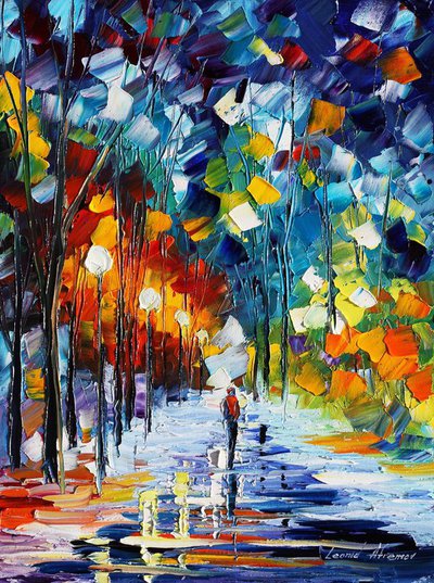 Romantic Winter by Leonid Afremov