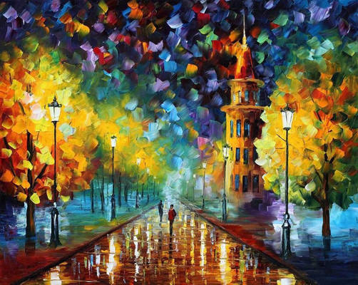 Gold Winter by Leonid Afremov