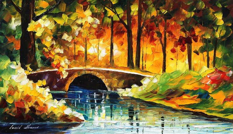 Bridge Over The Life by Leonid Afremov