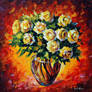 Yellow Roses by Leonid Afremov