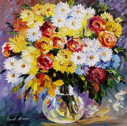 Morning Flowers by Leonid Afremov