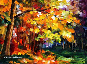 Fall Forest by Leonid Afremov
