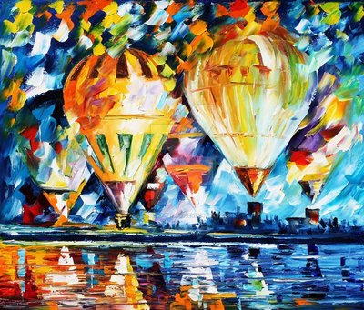 Balloon Festival by Leonid Afremov