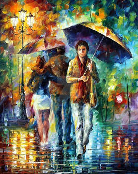 Strong Rain by Leonid Afremov