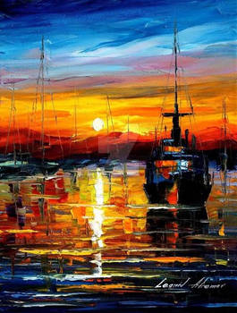 Old Port by Leonid Afremov