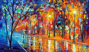 Misty Night by Leonid Afremov